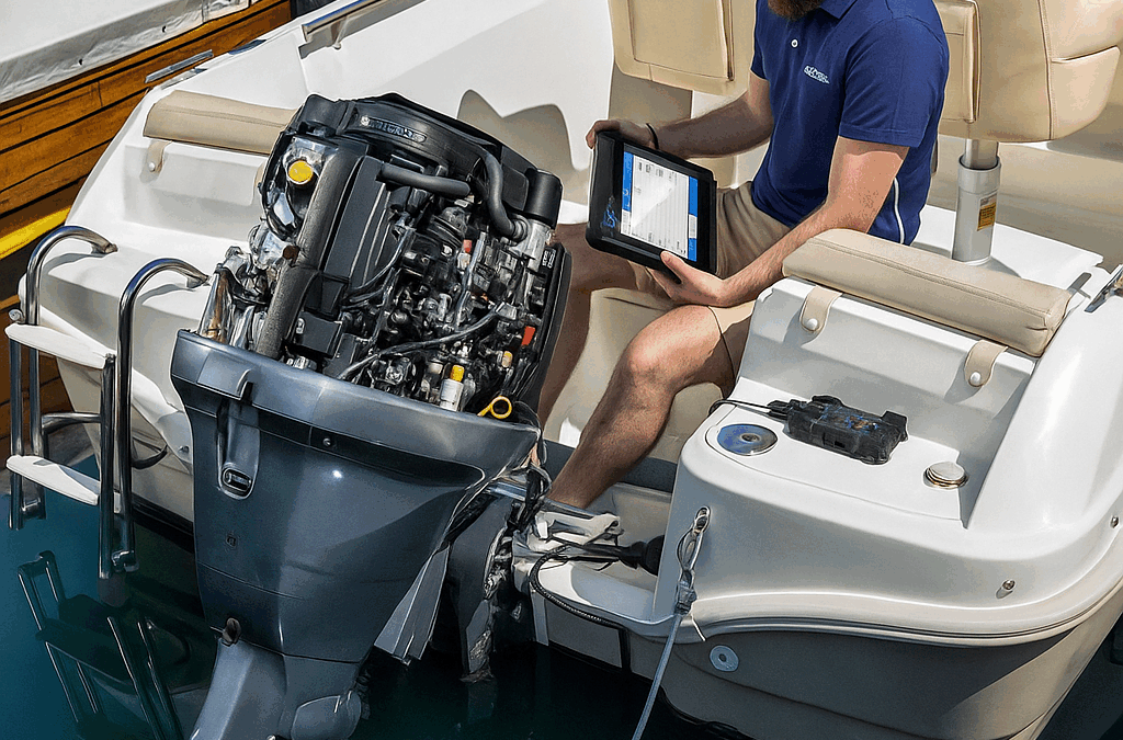 Diagnosis electrónica en motores náuticos
