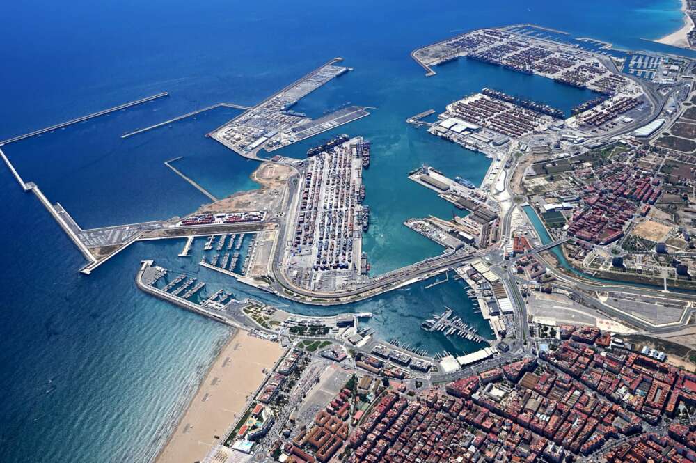 foto aerea puerto valencia valnau